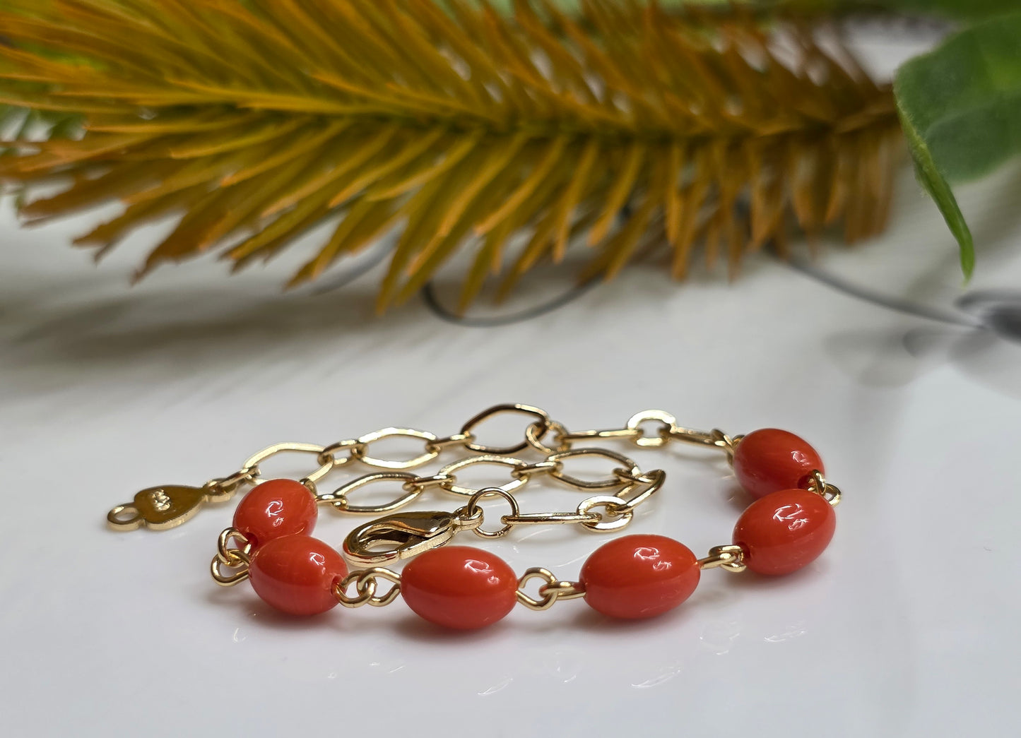 Fiery Coral Bracelet