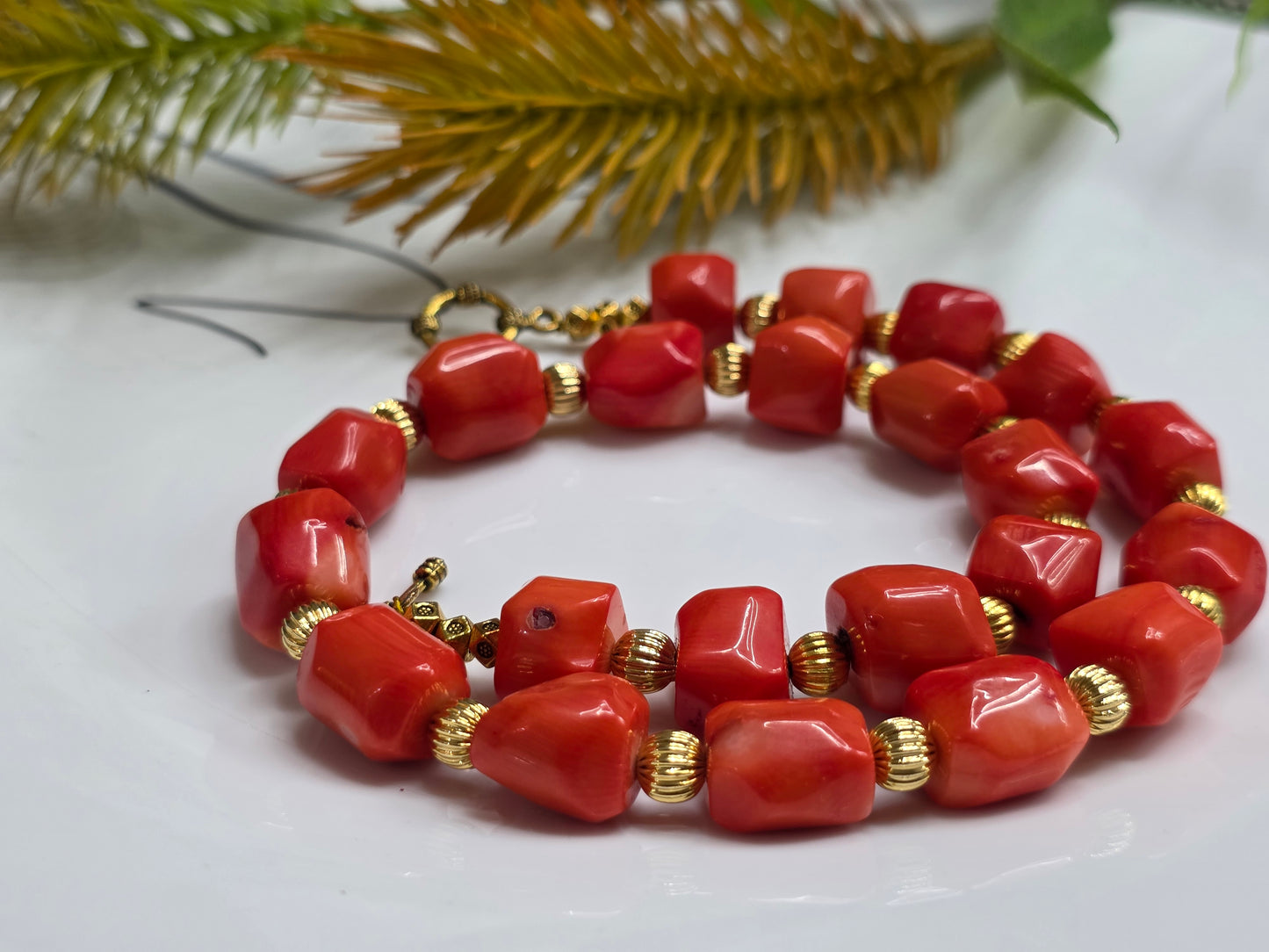 Fiery Coral Necklace