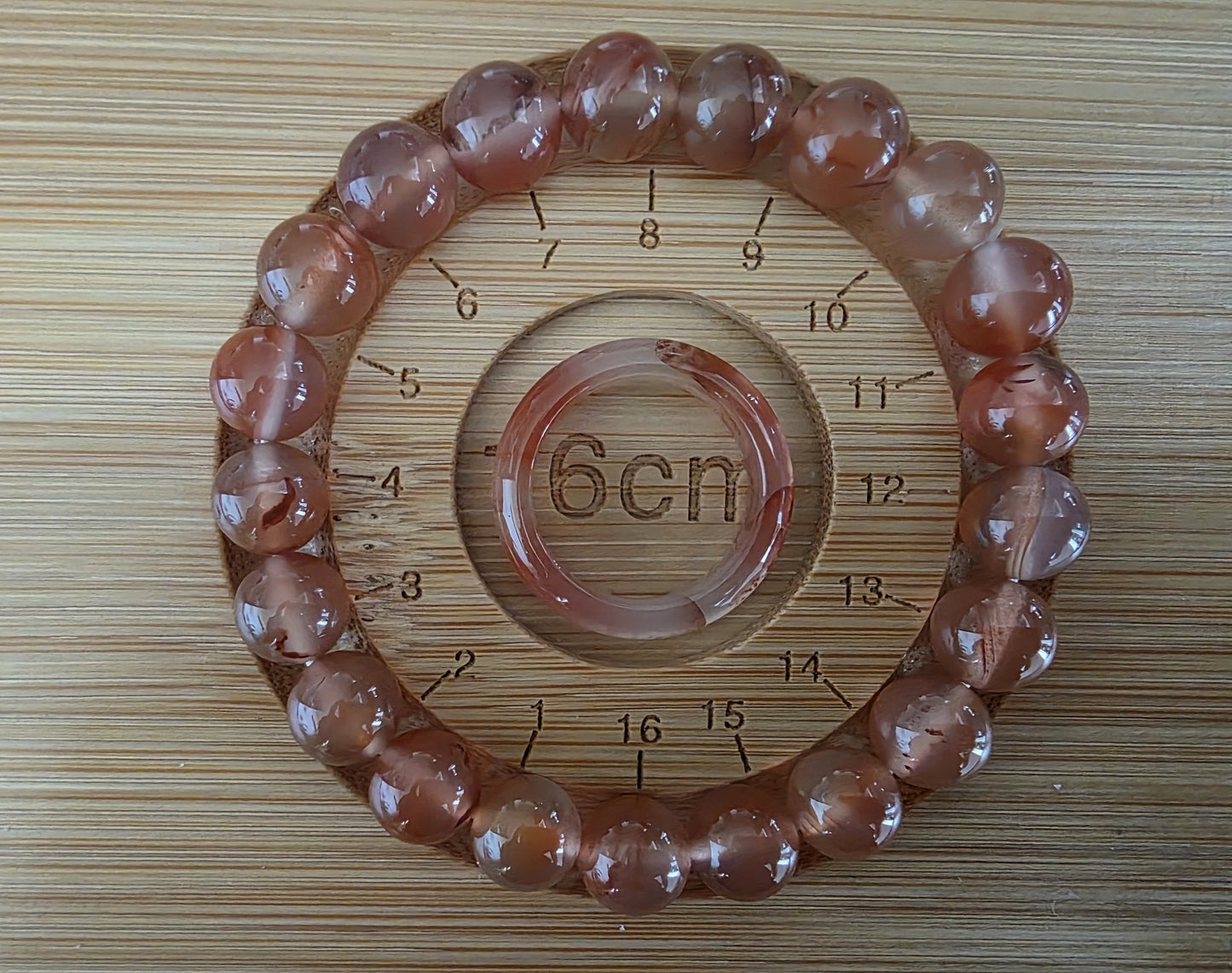 South Red Agate Bracelet & Ring Set
