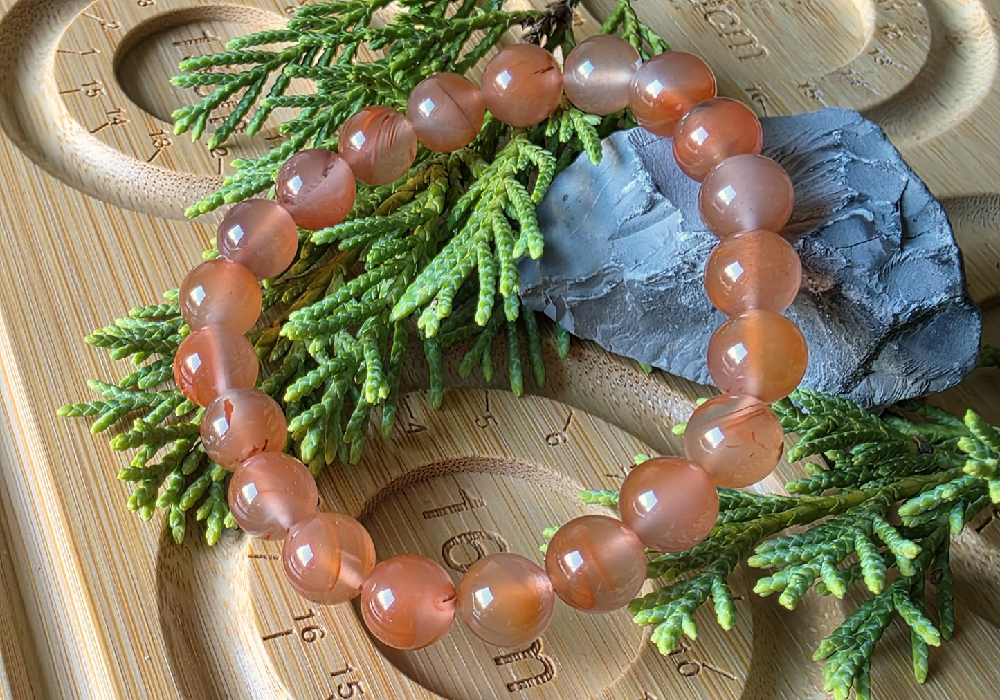 South Red Agate Bracelet & Ring Set