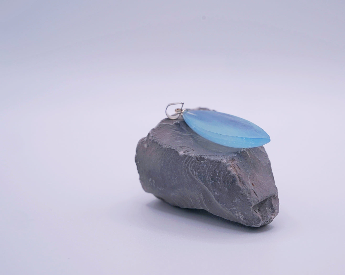 Certified Aquamarine Pendant Necklace - Light Blue Gemstone - Elegant Silver Jewelry
