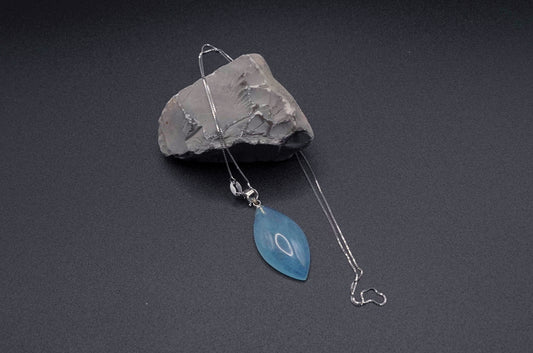 Certified Aquamarine Pendant Necklace  Light Blue Gemstone  Elegant Silver Jewelry