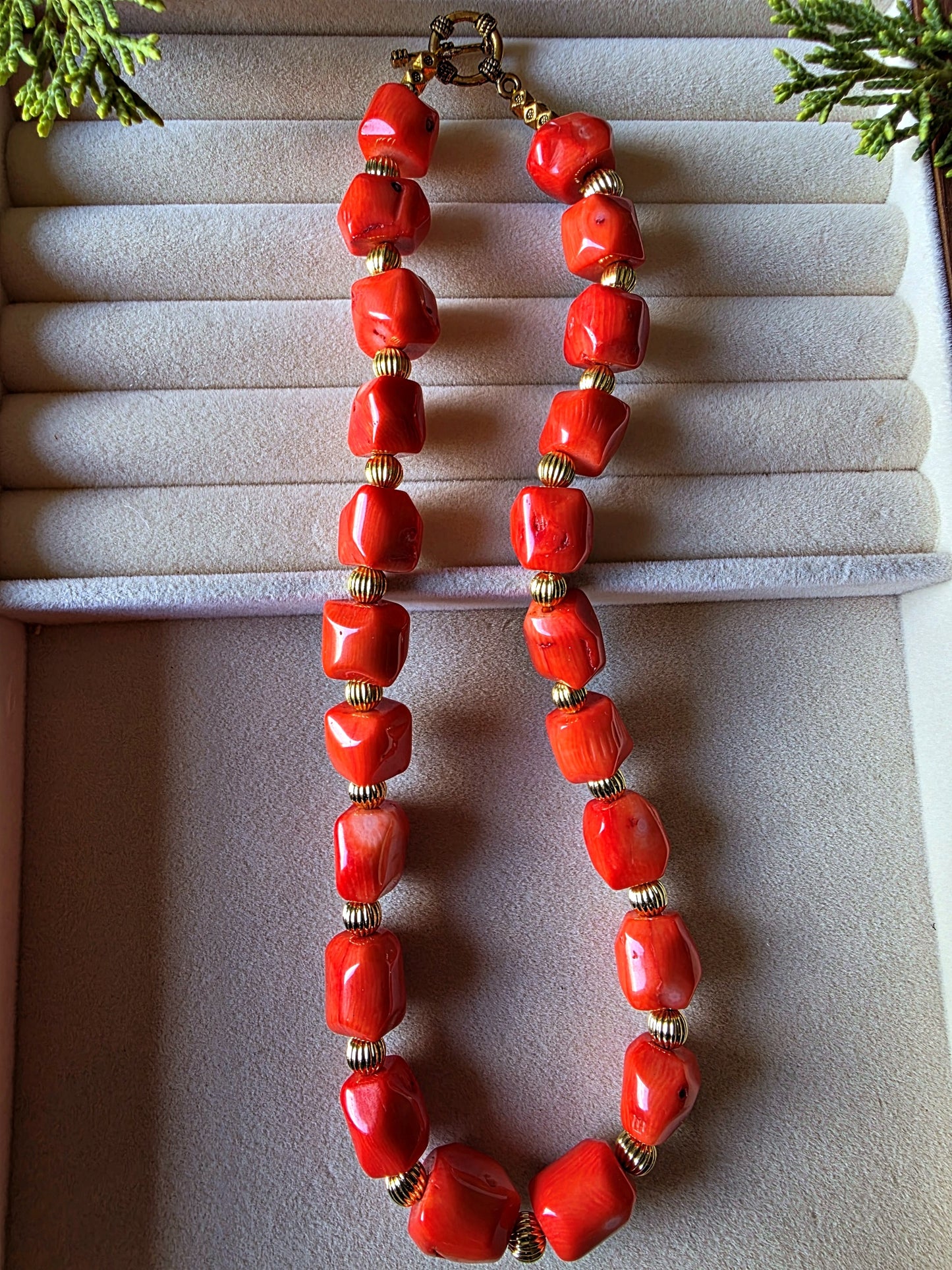 Fiery Coral Necklace