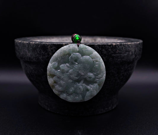 Phoenix Jadeite Carving Pendant