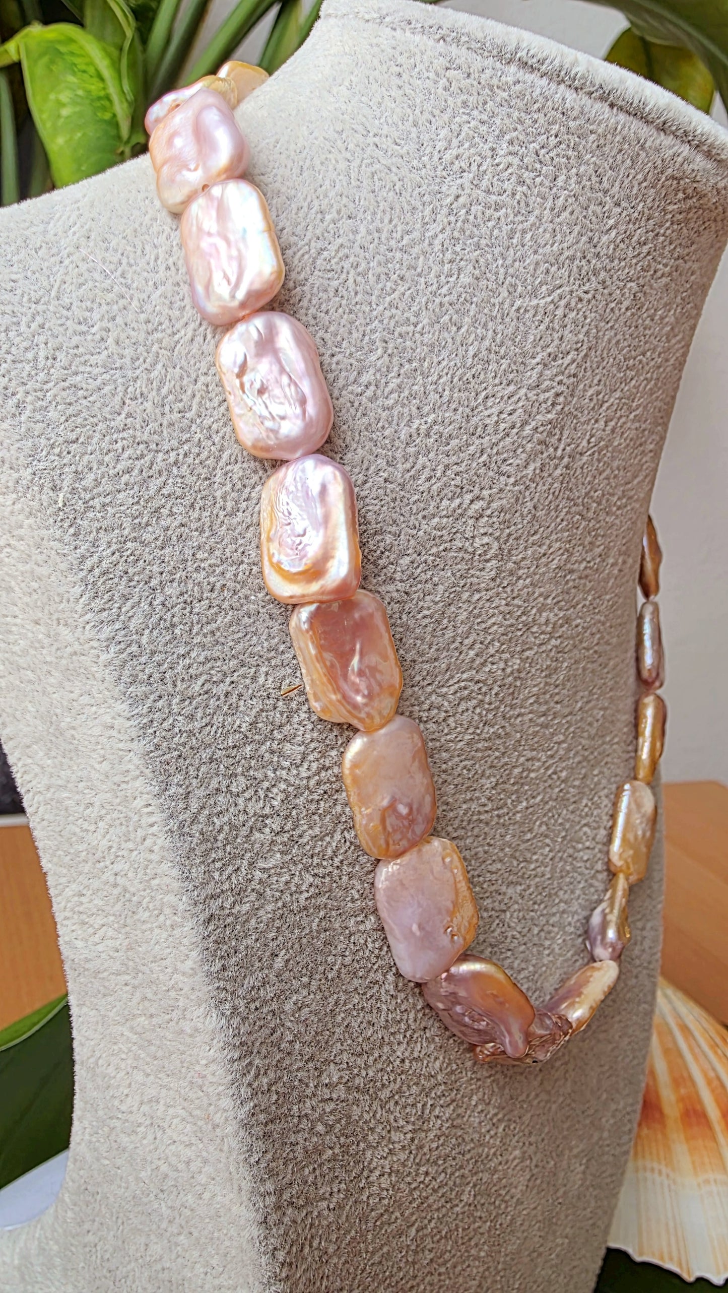 Natural Keshi Pearl Necklace