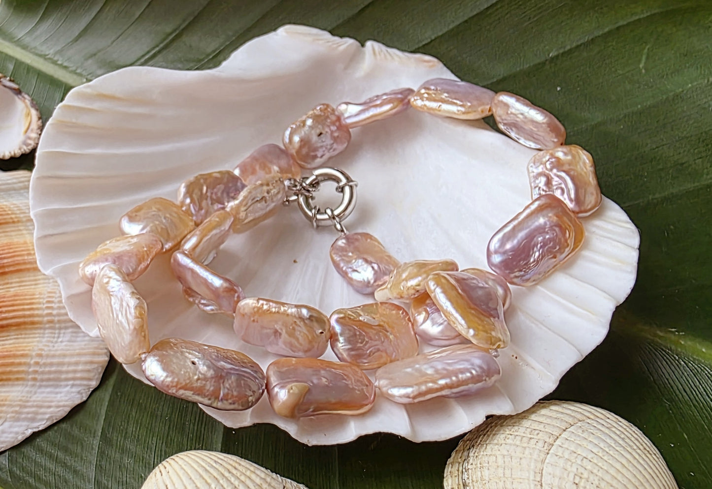 Natural Keshi Pearl Necklace