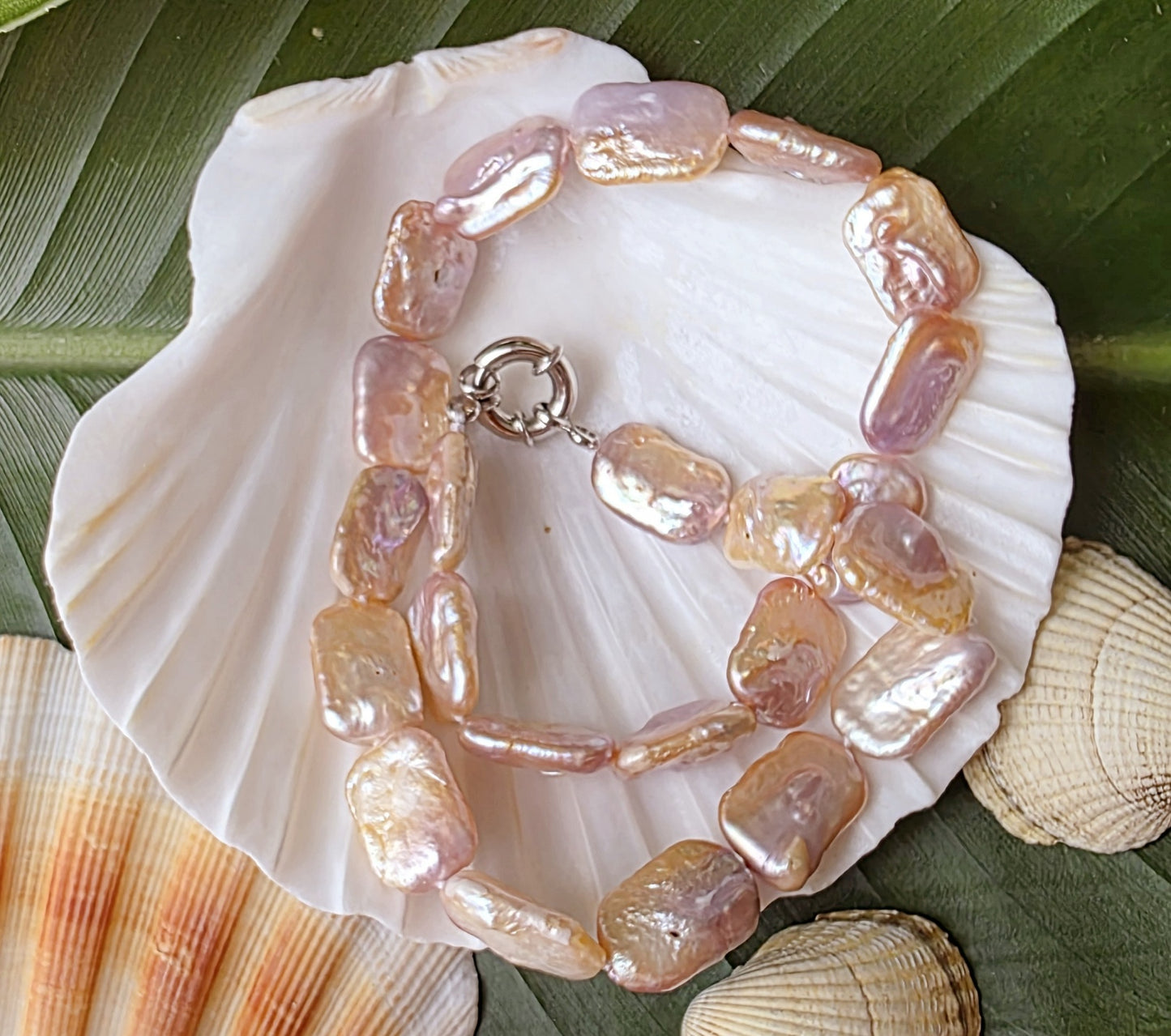 Natural Keshi Pearl Necklace