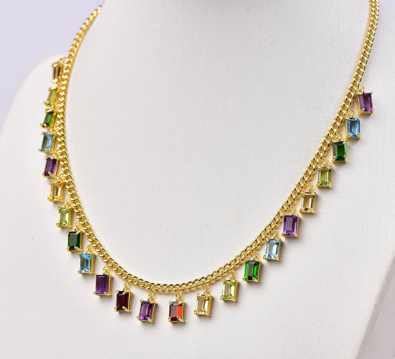 Mixed-Gem Necklace (Certified)