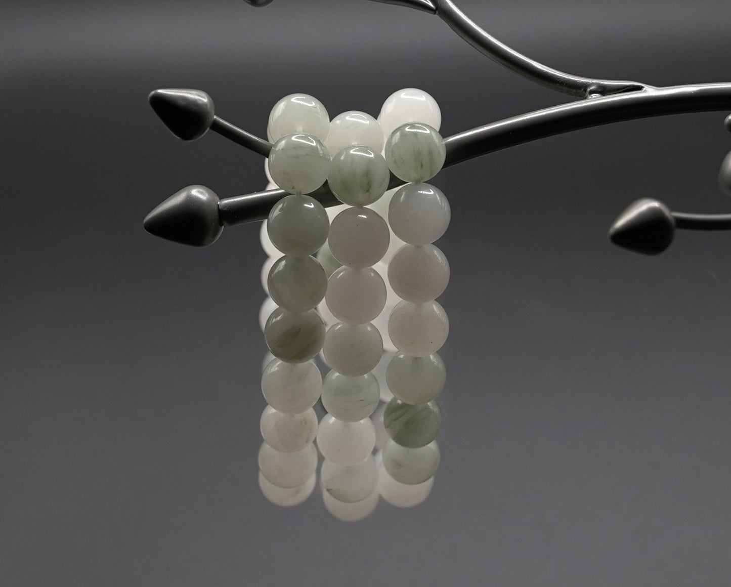 Multi-Strand Jade Bracelet Stack – Natural Green Jade Beads for Elegance & Energy