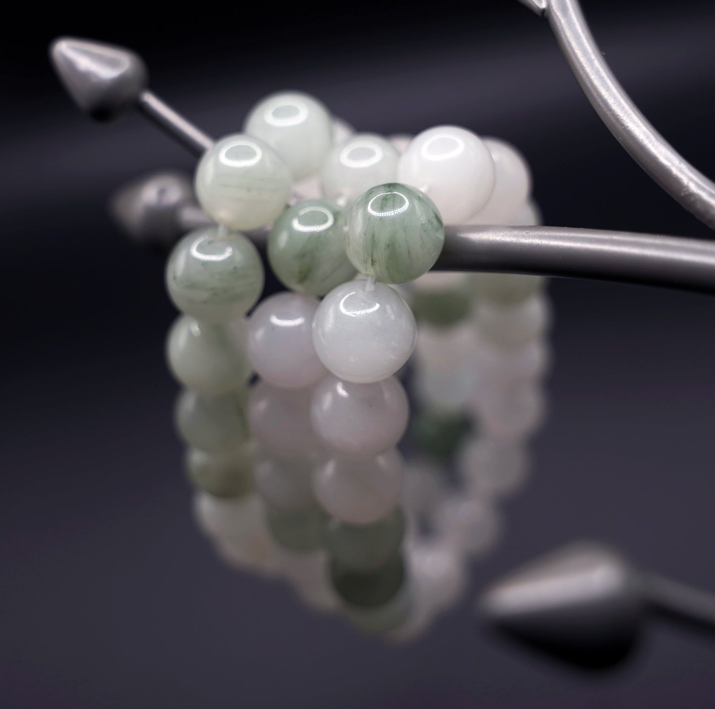 Multi-Strand Jade Bracelet Stack – Natural Green Jade Beads for Elegance & Energy