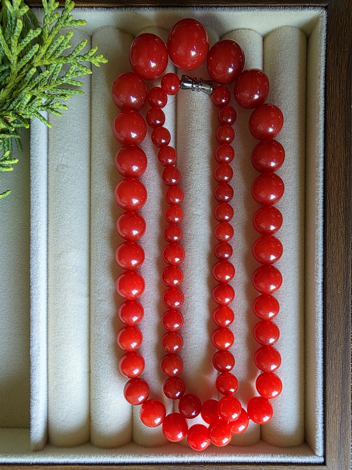 Certified Premium South Red Agate Necklace