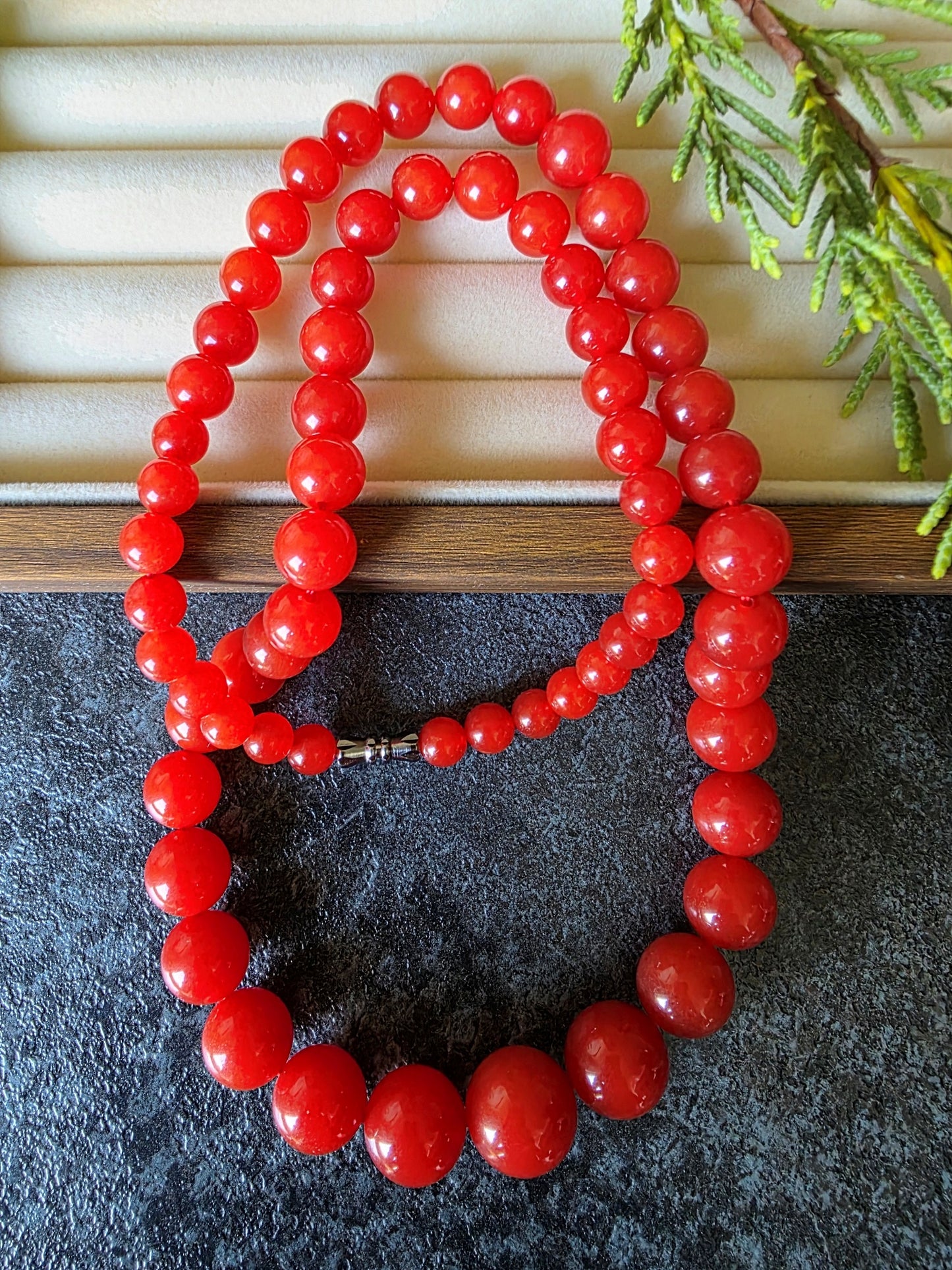 Certified Premium South Red Agate Necklace
