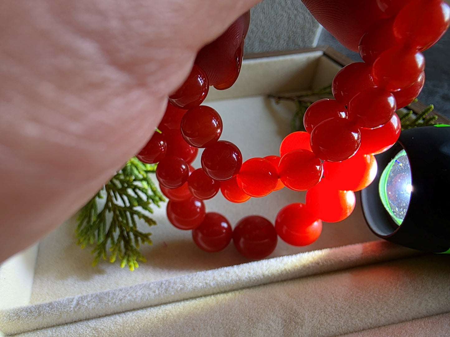Certified Premium South Red Agate Necklace