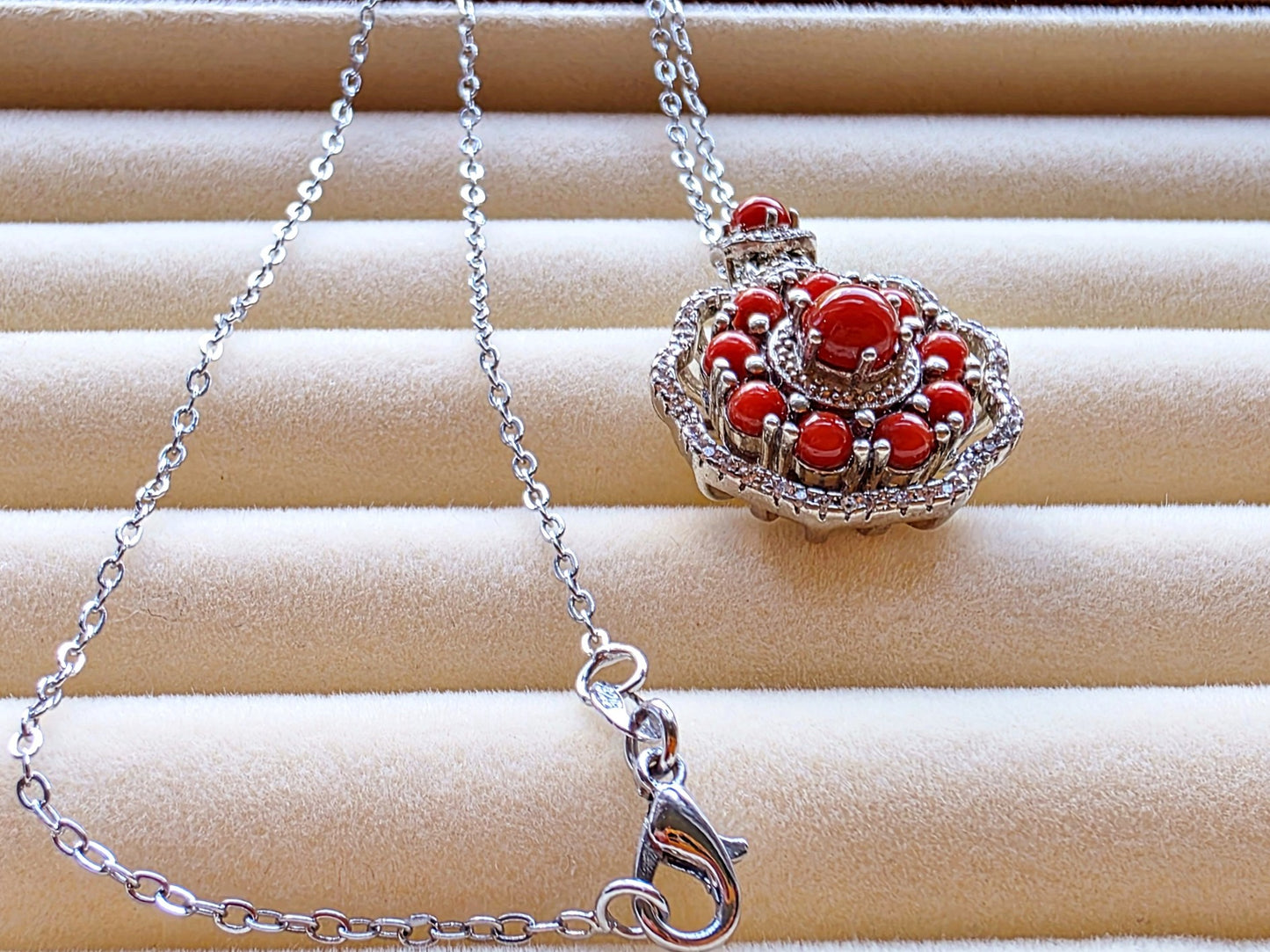 South Red Agate Stress Pendant