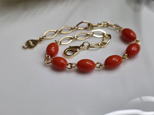 Fiery Coral Bracelet