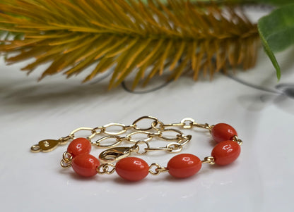 Fiery Coral Bracelet