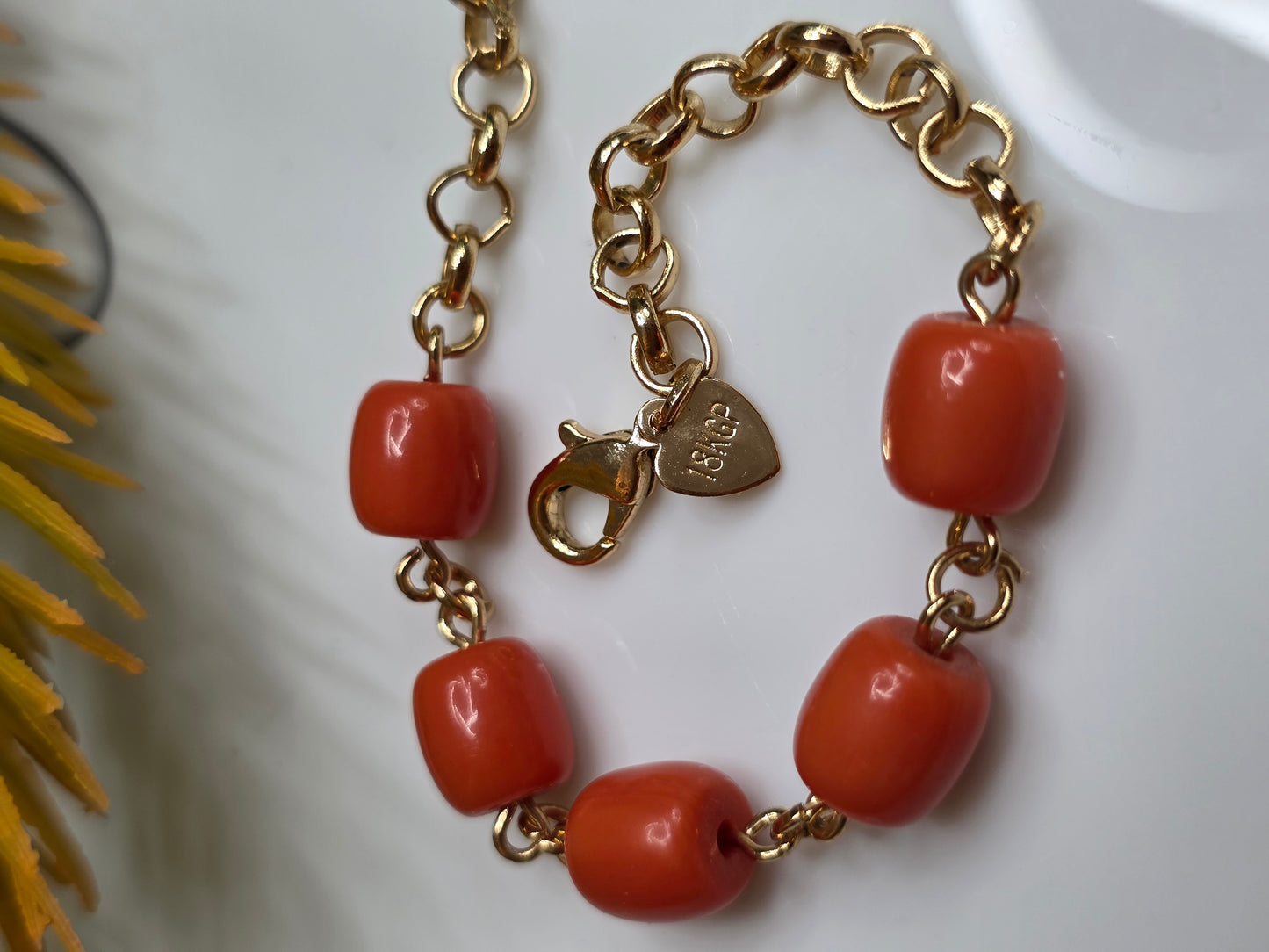 Fiery Coral Bracelet