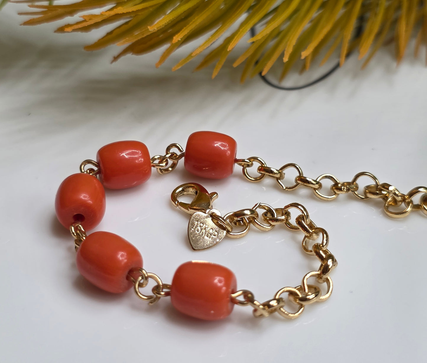 Fiery Coral Bracelet