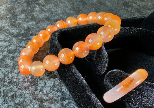 South Red Agate Bracelet & Ring Set