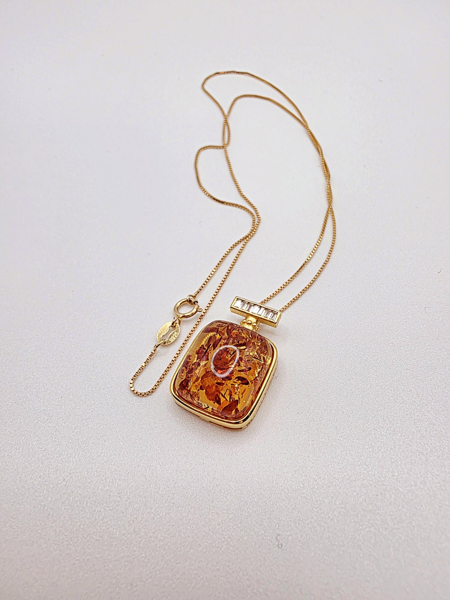 Certified Natural Square-Cut Burmese Amber