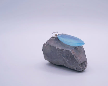 Certified Aquamarine Pendant Necklace - Light Blue Gemstone - Elegant Silver Jewelry