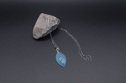 Certified Aquamarine Pendant Necklace - Light Blue Gemstone - Elegant Silver Jewelry