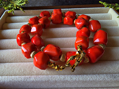 Fiery Coral Necklace
