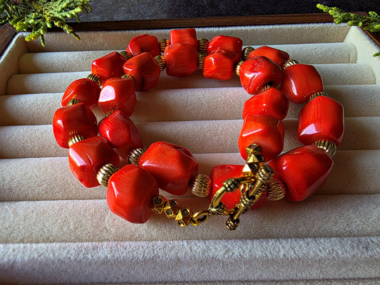 Fiery Coral Necklace