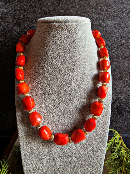 Fiery Coral Necklace