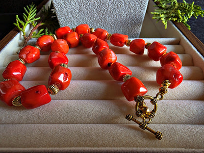 Fiery Coral Necklace