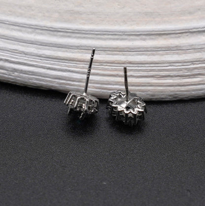 Green Topaz Oval-Cut Stud Earrings – S925 Halo Setting