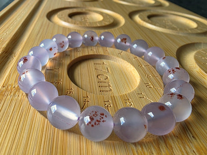 Translucent Nanhong Agate Bracelet