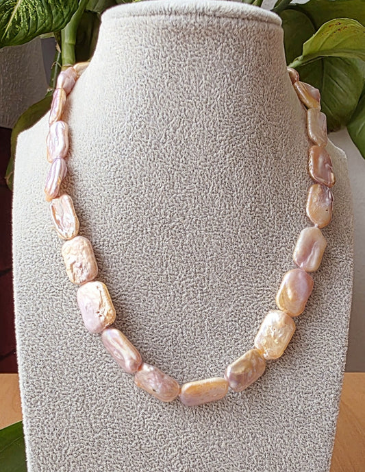 Natural Keshi Pearl Necklace