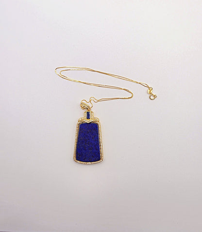 Certified Natural Lapiz Lazuli Pendant 