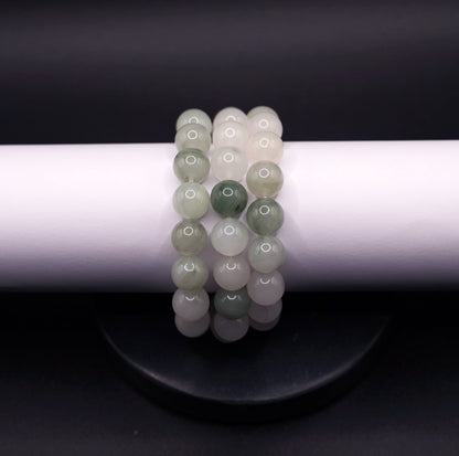 Multi-Strand Jade Bracelet Stack – Natural Green Jade Beads for Elegance & Energy