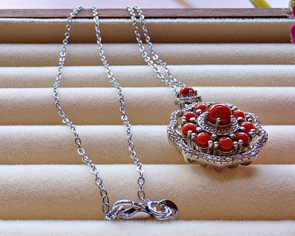 South Red Agate Stress Pendant