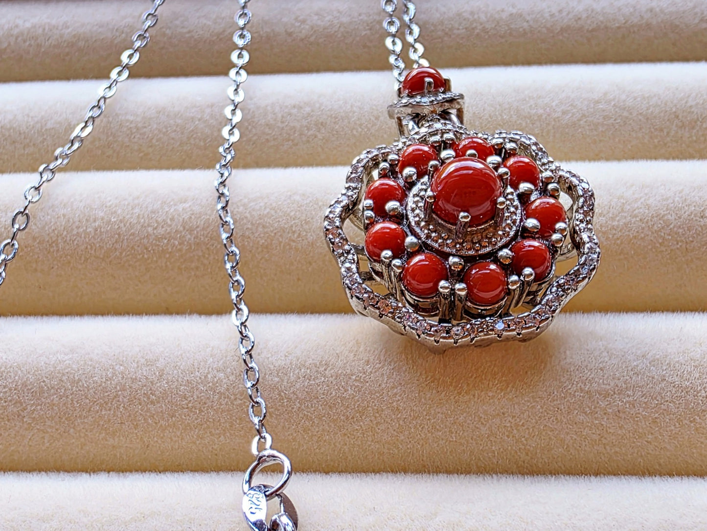 South Red Agate Stress Pendant
