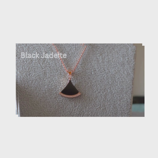 2-Piece Black Jadeite Jewelry Set